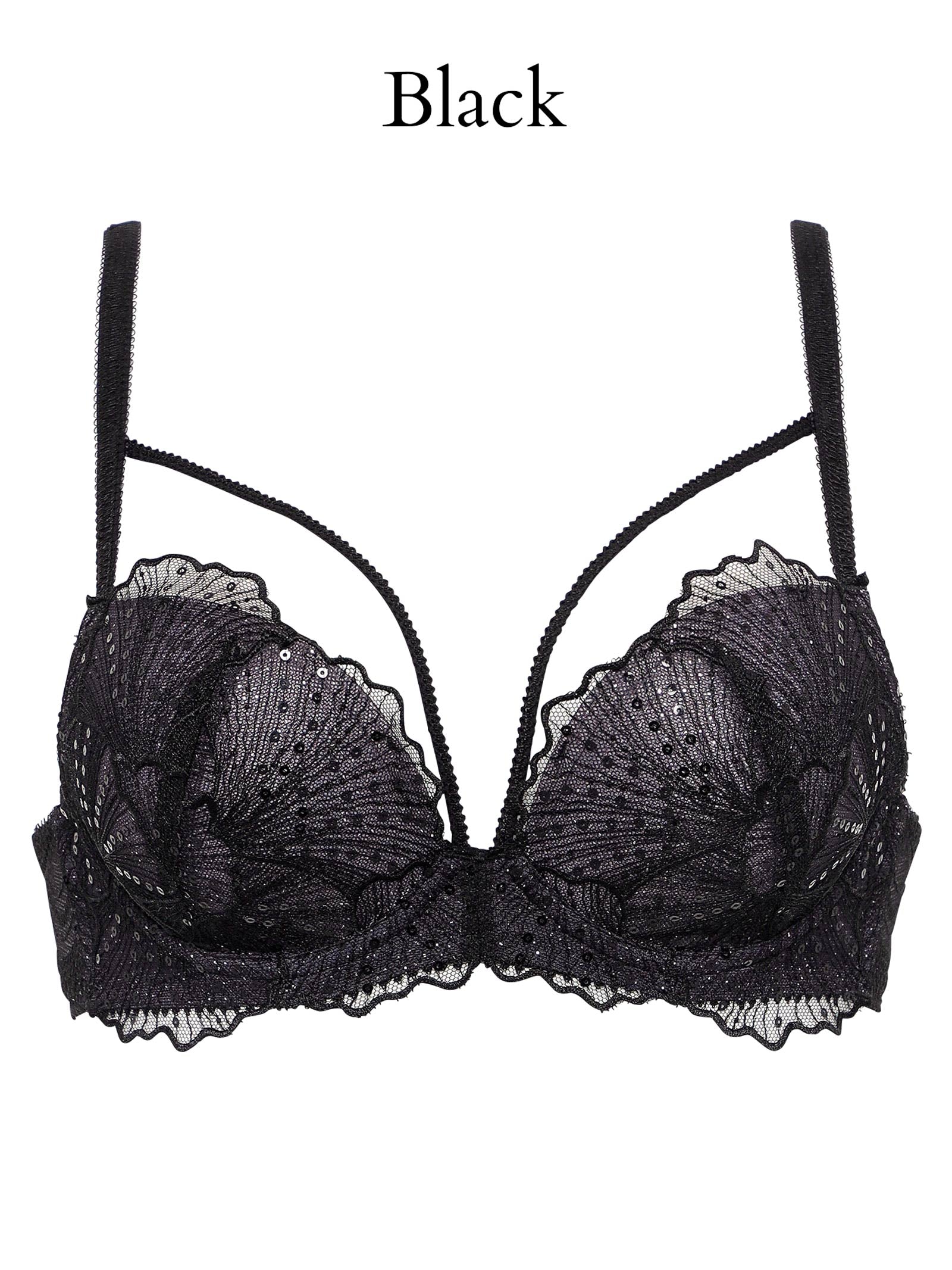 Luminous Shell Line Bra ルミナスシェルラインブラ / BLACK