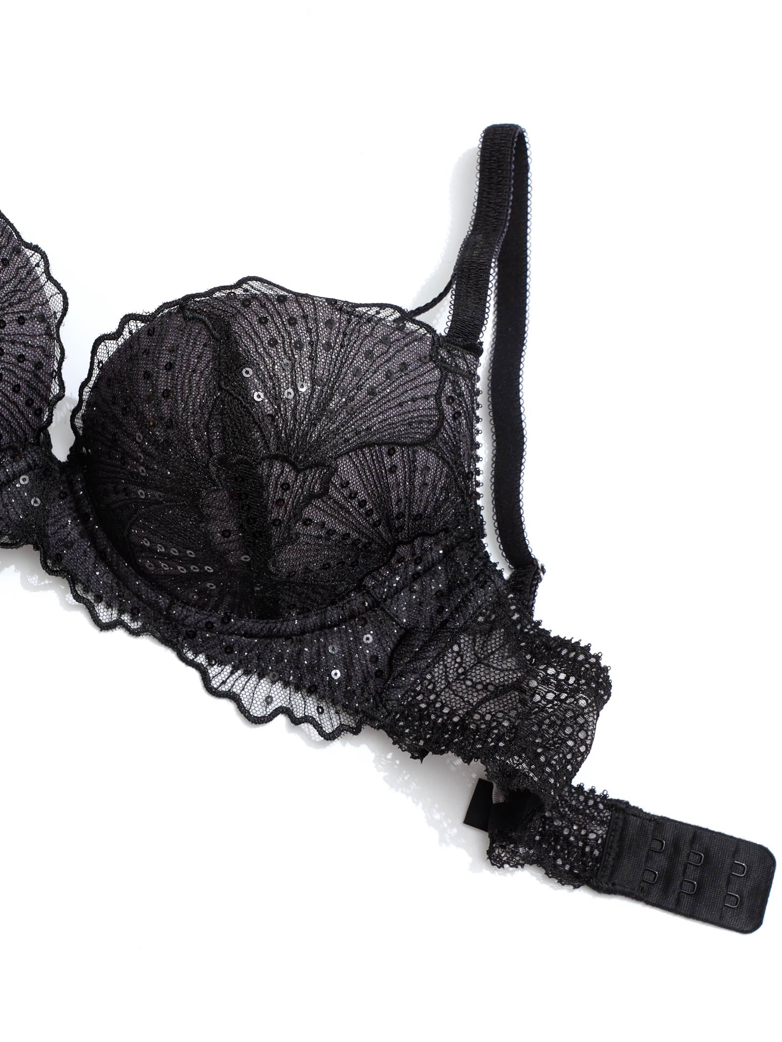 Luminous Shell Line Bra ルミナスシェルラインブラ / BLACK