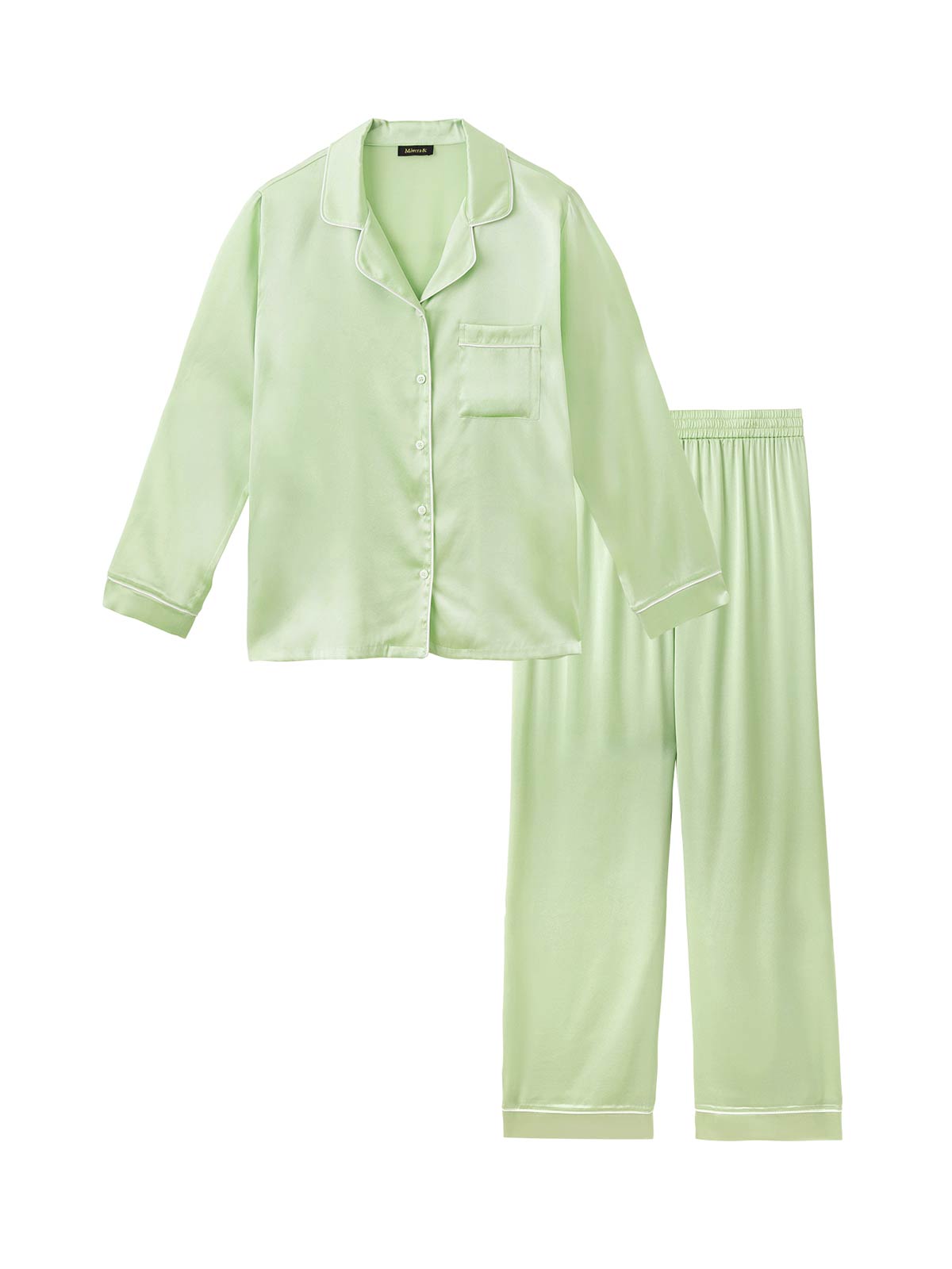 Silk Grace Pajamas シルクグレースパジャマ / レディース MINT | Mivera＆
