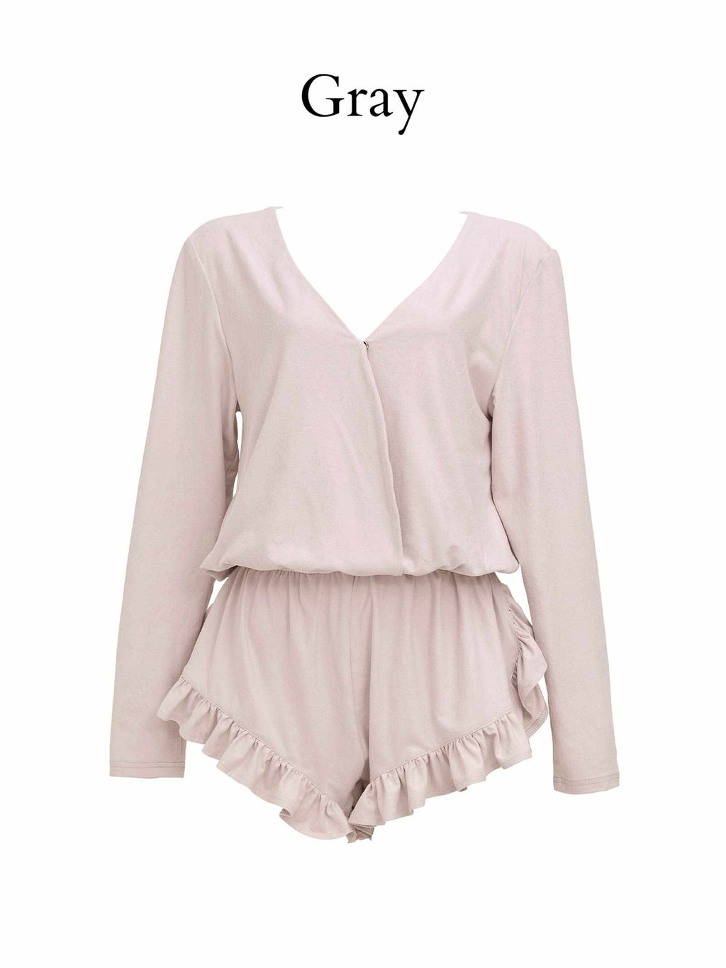 Belle Drape Rompers　ベルドレープロンパース/GRAY