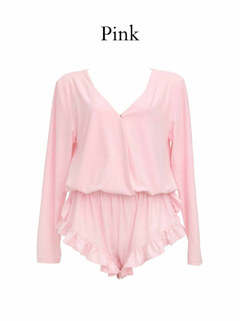Belle Drape Rompers　ベルドレープロンパース/PINK