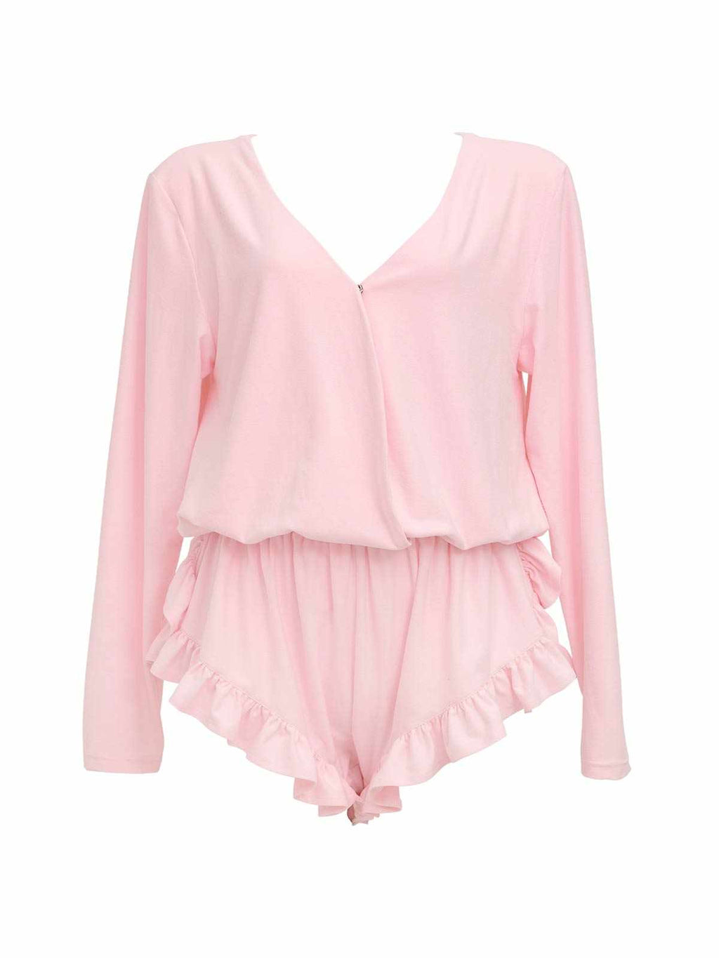 Belle Drape Rompers　ベルドレープロンパース/PINK