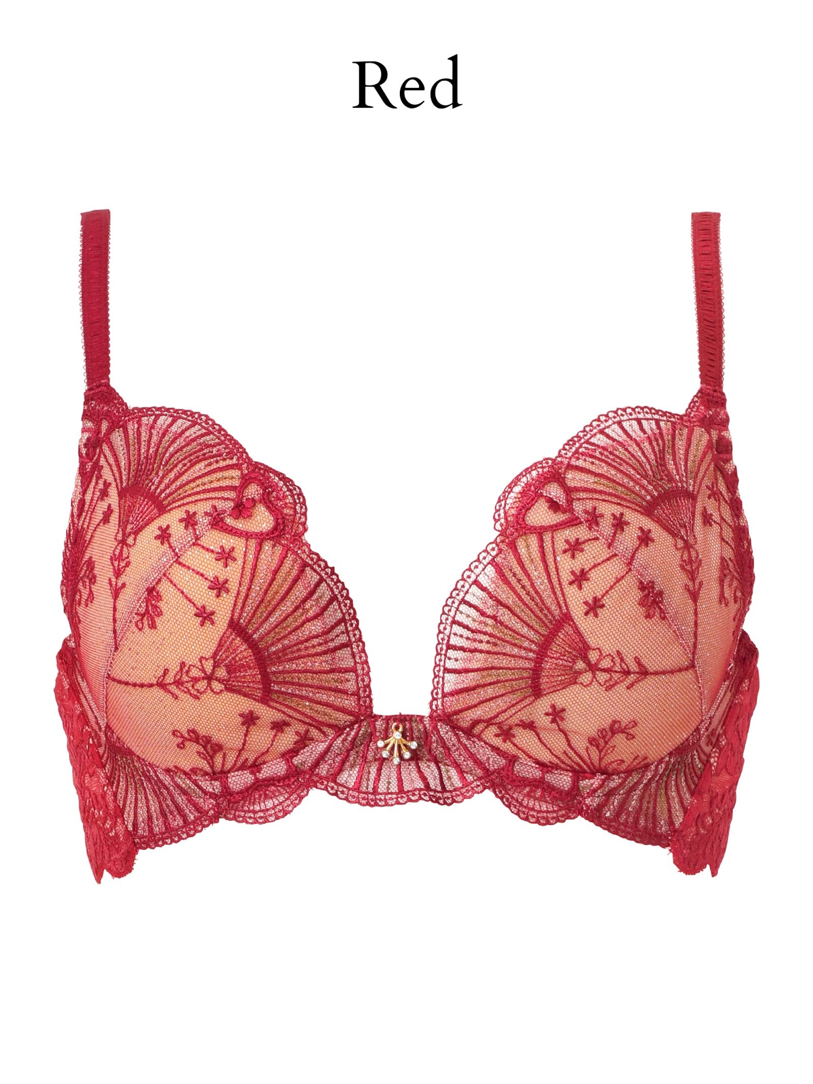 【Mivera&】 MAJESTIC QUEEN ブラ、ショーツ　2点セット Majestic Queen Bra マジェスティッククイーンブラ / RED | Mivera＆