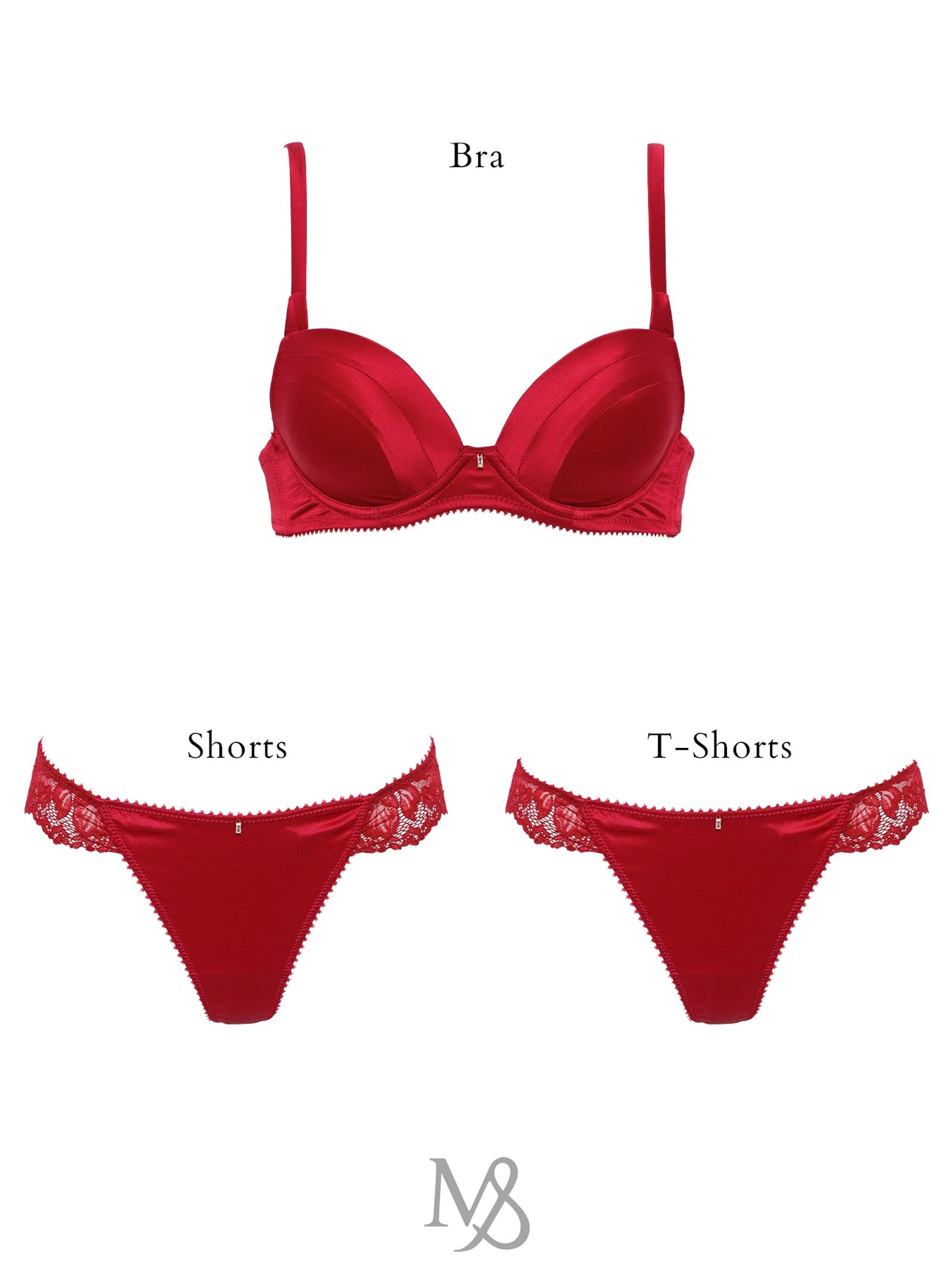 Silk Grace Bra シルクグレースブラ / RED