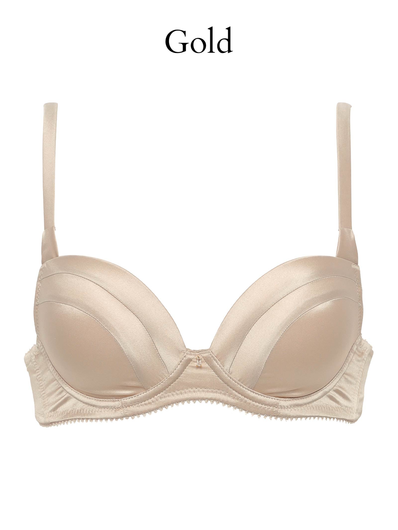 Mivera & /シルクグレースブラ/ショーツセット /GOLD Mivera & /シルクグレースブラ/ショーツセット /GOLD