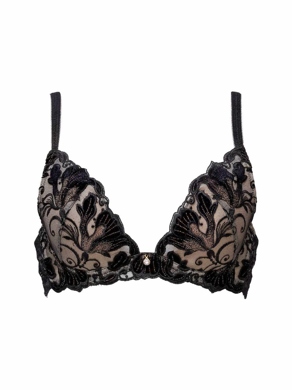 Oriental Blossom Bra　オリエンタルブロッサムブラ/BLACK