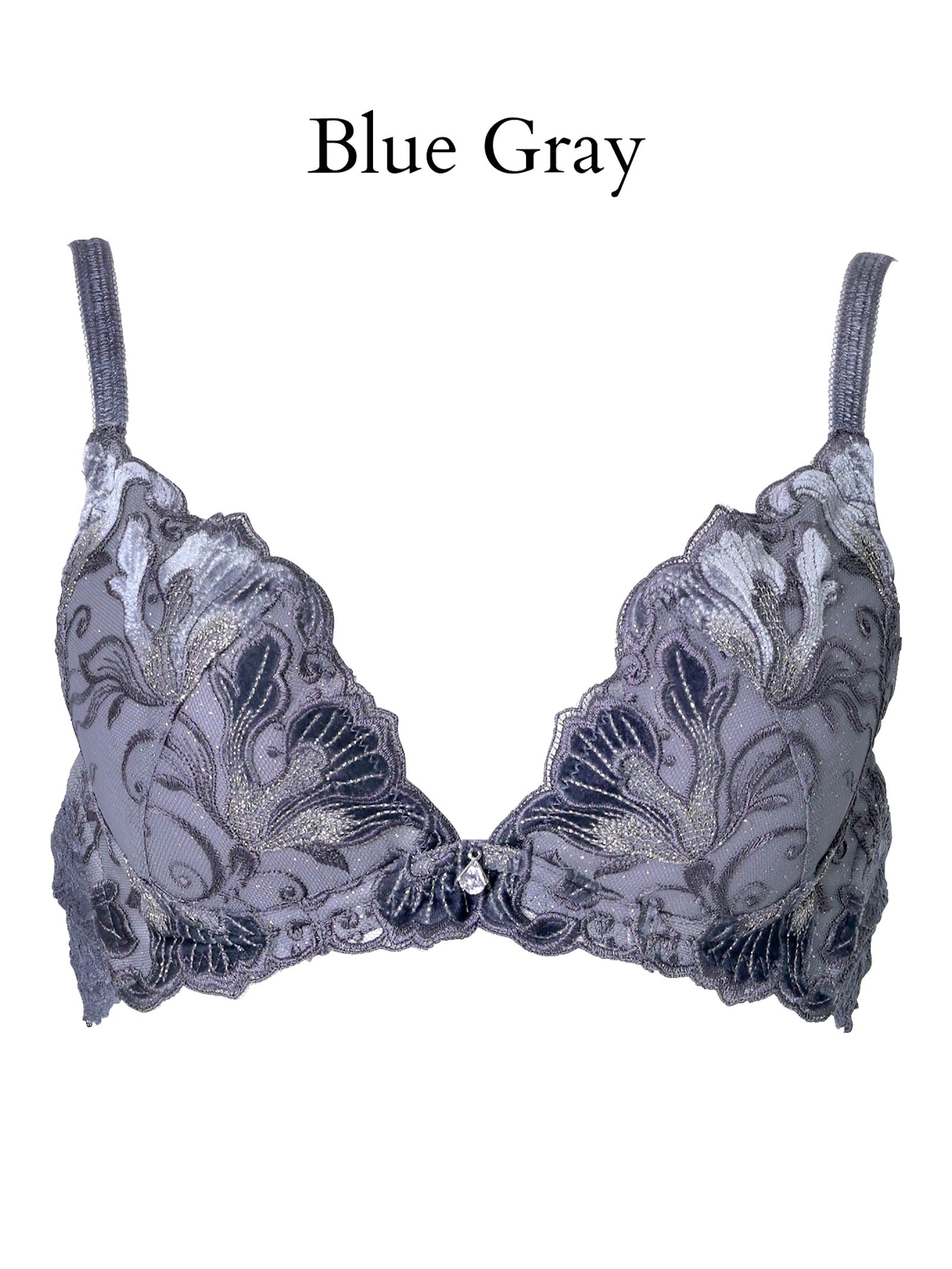新品未使用　Mivera& ORIENTAL BLOSSOM BRA Oriental Blossom Bra オリエンタルブロッサムブラ/BLUEGRAY | Mivera＆